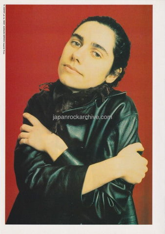 PJ Harvey 1994/01 Japanese music press cutting clipping - photo pinup - leather coat