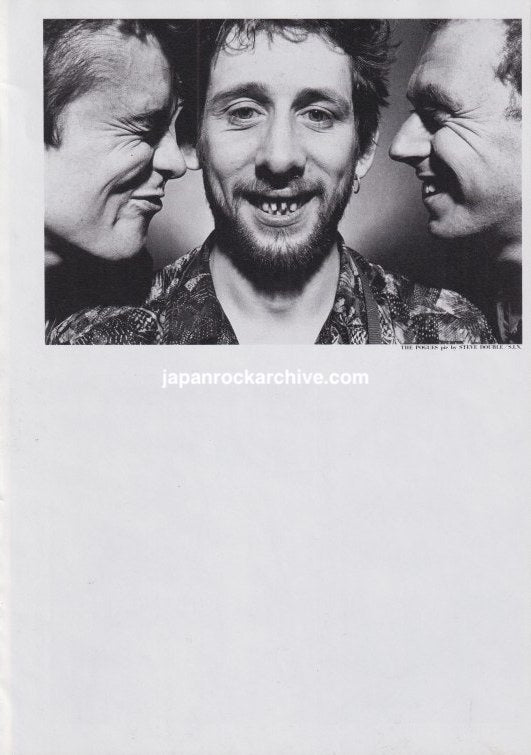 The Pogues Shane MacGowan 1989 Japanese magazine pinup
