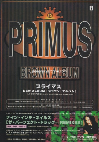 Primus 1997/08 Brown Album Japan album promo ad