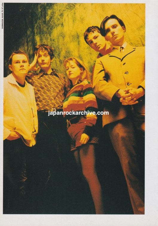 Pulp 1994/08 Japanese music press cutting clipping - photo pinup poster - band shot