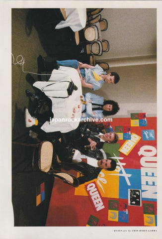 Queen 1982/08 Japanese music press cutting clipping - photo pinup