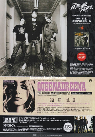 Queenadreena 2005/10 The Butcher and the Butterfly Japan album promo ad