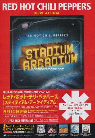 Red Hot Chili Peppers 2006/05 Stadium Arcadium Japan album promo ad