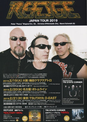 Refuge 2019 Japan tour concert gig flyer handbill