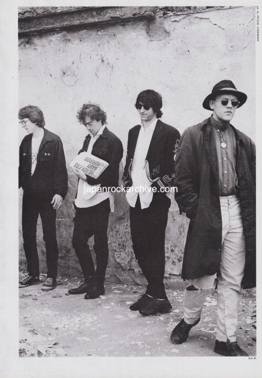R.E.M. 1986/01 Japanese music press cutting clipping - photo pinup - band shot