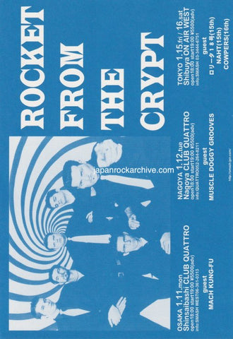 Rocket From The Crypt 1999 Japan tour concert gig flyer handbill