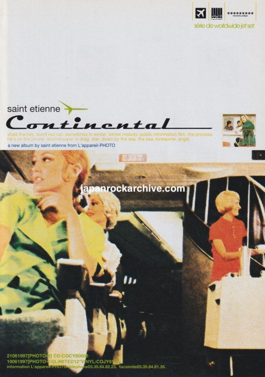Saint Etienne 1997/08 Continental Japan album promo ad