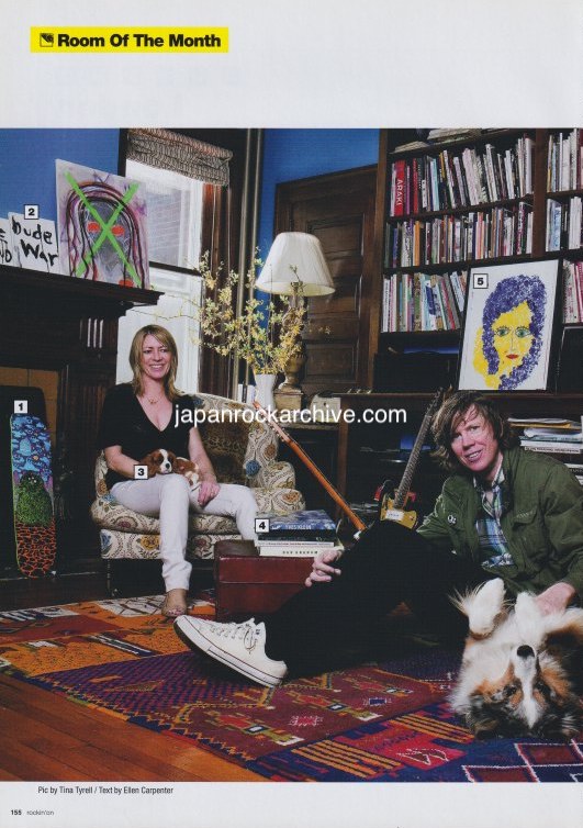 Sonic Youth 2010/07 Japanese music press cutting clipping - article