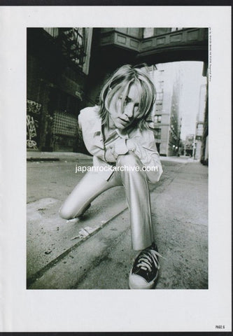 Sonic Youth 1994/07 Japanese music press cutting clipping - photo pinup - kim gordon