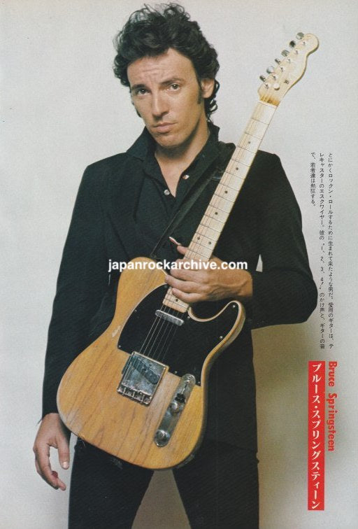 Bruce Springsteen 1979/02 Japanese music press cutting clipping - photo pinup poster