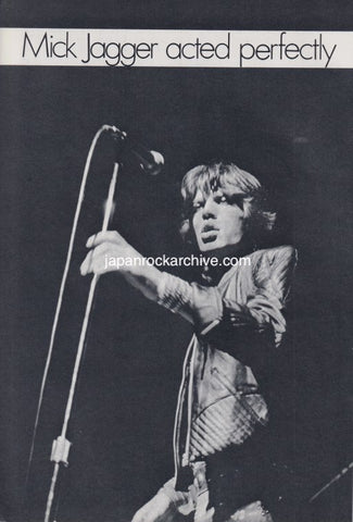 The Rolling Stones 1973/11 Japanese music press cutting clipping - photo feature