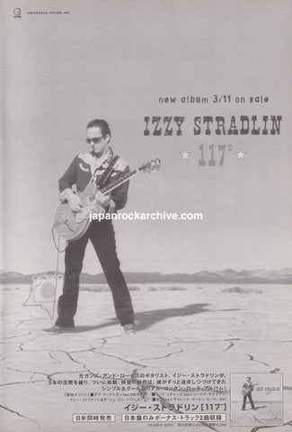 Izzy Stradlin 1998/04 117 Japan album promo ad