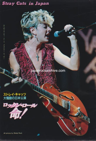 Stray Cats 1981/11 Japanese music press cutting clipping - photo feature - in japan