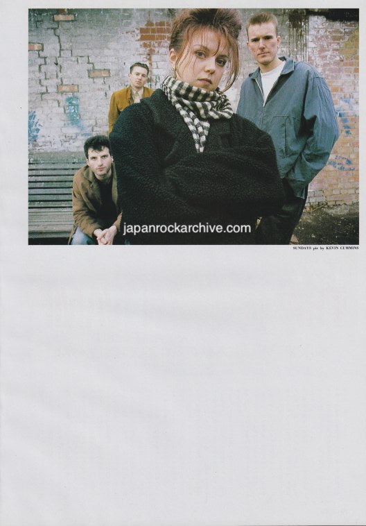 The Sundays 1989/10 Japanese music press cutting clipping - photo pinup
