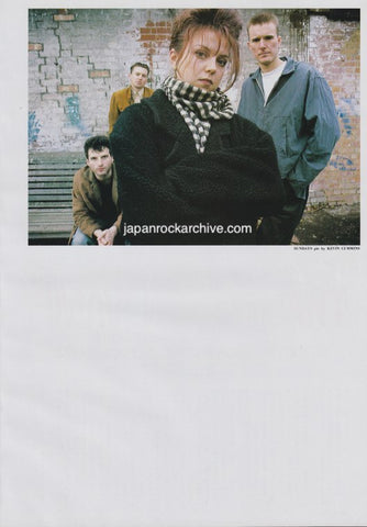 The Sundays 1989/10 Japanese music press cutting clipping - photo pinup