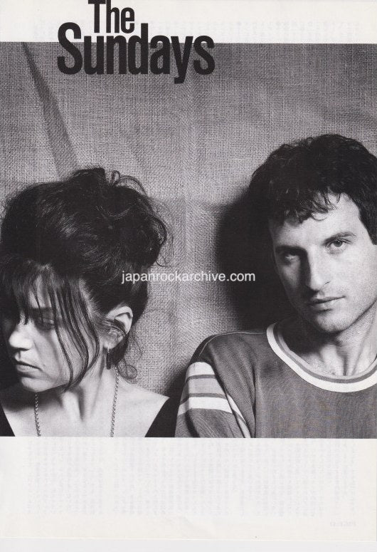The Sundays 1992/11 Japanese music press cutting clipping - article