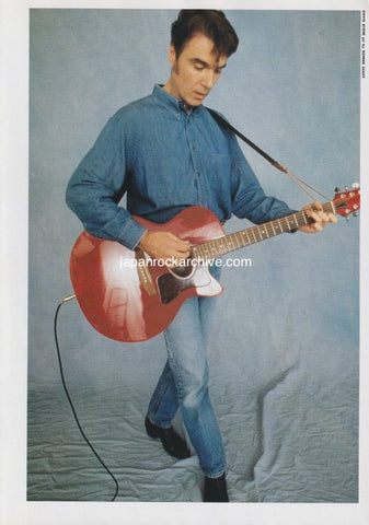 Talking Heads 1992/10 Japanese music press cutting clipping - photo pinup - david byrne