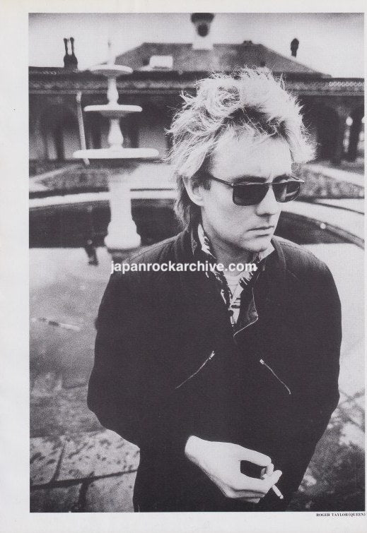 Queen 1987/09 Japan music press clipping - pinup - Roger Taylor