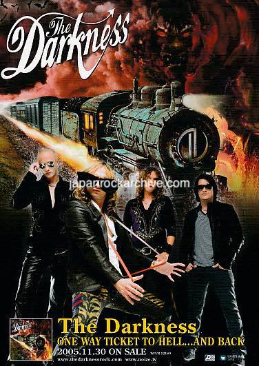 The Darkness 2005 Japan album store promo flyer
