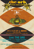 The Orb 2012 Japan tour concert gig flyer handbill