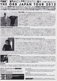 The Orb 2012 Japan tour concert gig flyer handbill