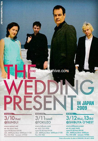 The Wedding Present 2009 Japan tour concert gig flyer handbill