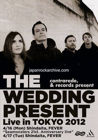 The Wedding Present 2012 Japan tour concert gig flyer handbill