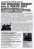 The Wedding Present 2012 Japan tour concert gig flyer handbill