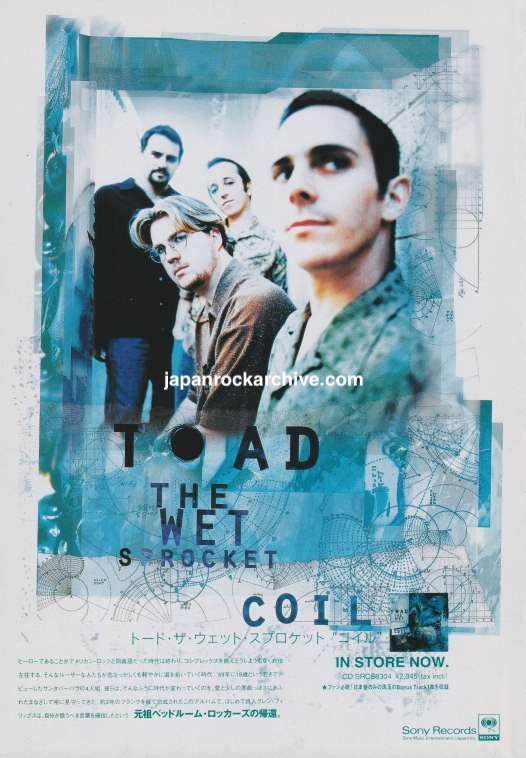 Toad the Wet Sprocket 1997/07 Coil Japan album promo ad