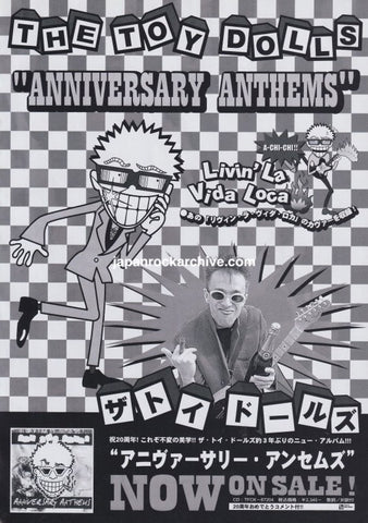 Toy Dolls 2000/07 Anniversary Anthems Japan album promo ad
