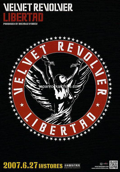 Velvet Revolver 2007 Japan album store promo flyer