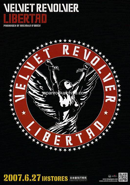 Velvet Revolver 2007 Japan album store promo flyer