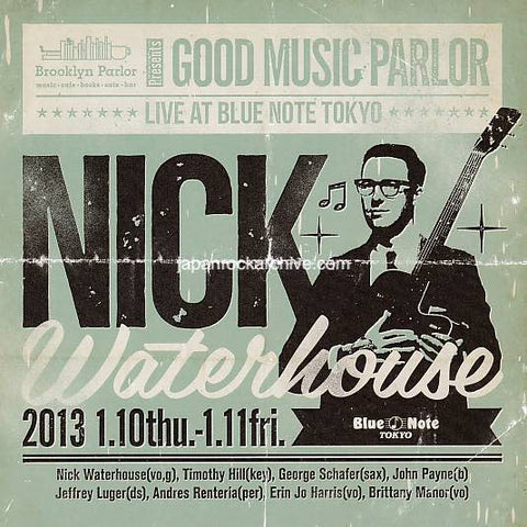 Nick Waterhouse 2013 Japan tour concert gig flyer handbill