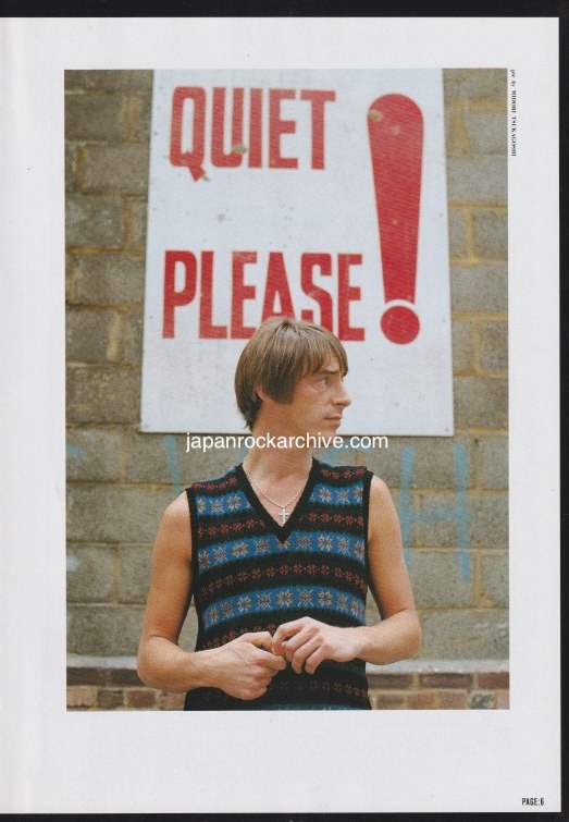 Paul Weller 1991/06 Japanese music press cutting clipping - photo pinup