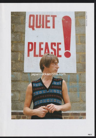 Paul Weller 1991/06 Japanese music press cutting clipping - photo pinup