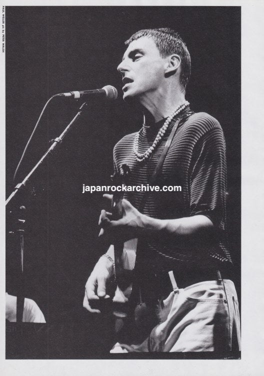 Paul Weller 1991/06 Japan music press clipping - pinup