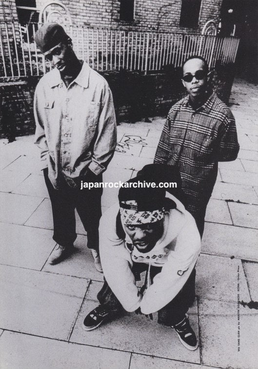 Wu-Tang Clan 1996/12 Japanese music press cutting clipping - photo pinup - band shot