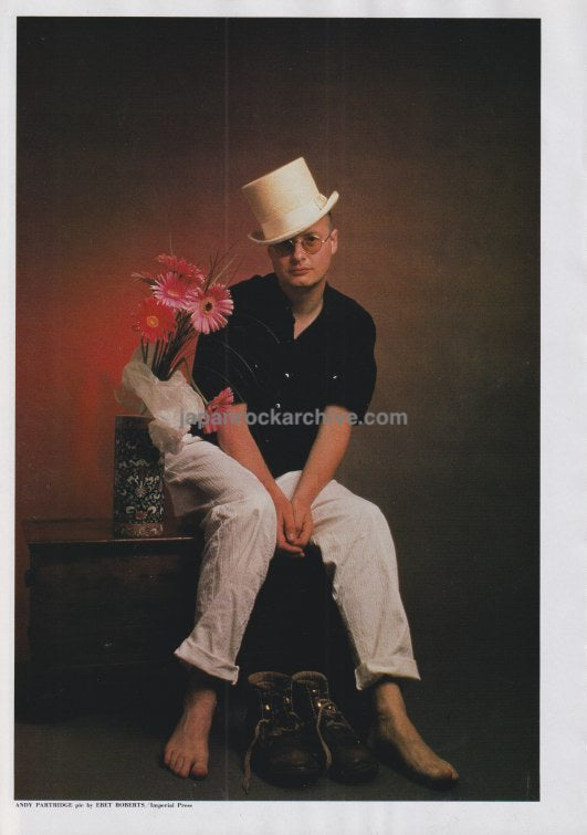 Andy Partridge XTC 1989 Japanese magazine pinup
