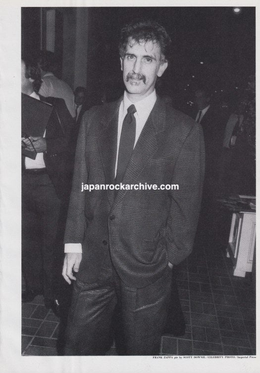 Frank Zappa 1989/03 Japanese music press cutting clipping - photo pinup