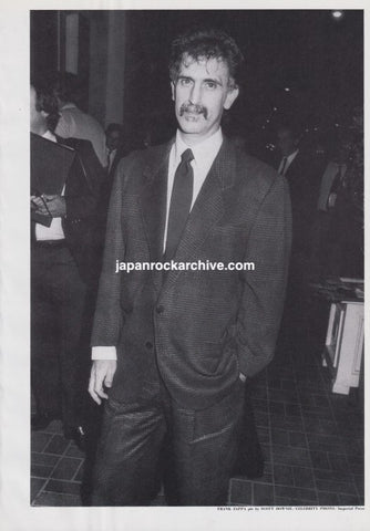 Frank Zappa 1989/03 Japanese music press cutting clipping - photo pinup