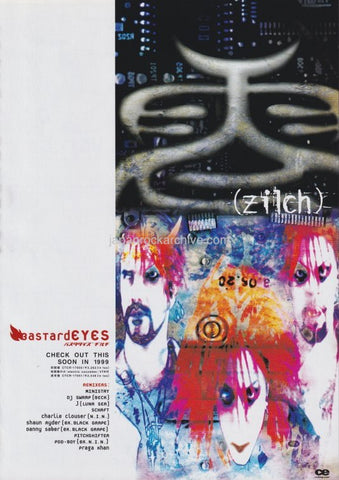 Zilch 1999/02 Bastard Eyes Japan remix album promo ad