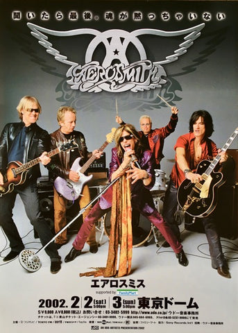 Aerosmith 2002 Japan tour flyer