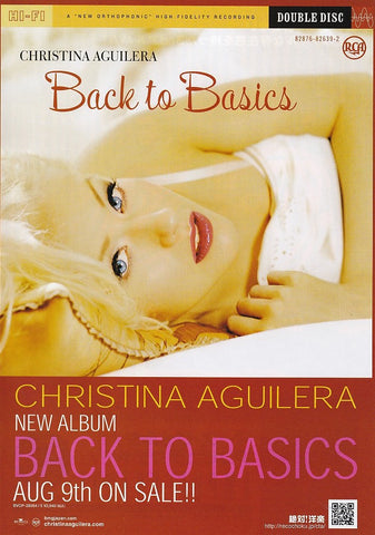 Christina Aguilera 2006/09 Back To Basics Japan album promo ad