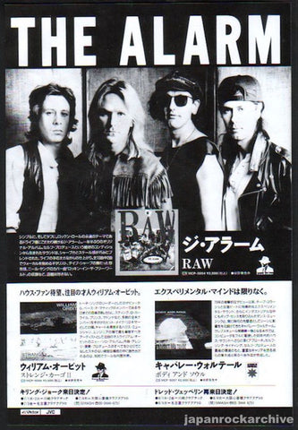 The Alarm 1991/07 Raw Japan album promo ad