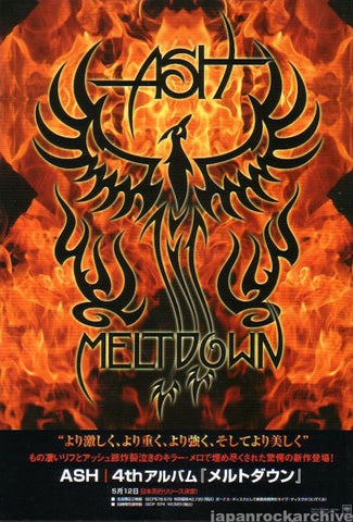Ash 2004/06 Meltdown Japan album promo ad