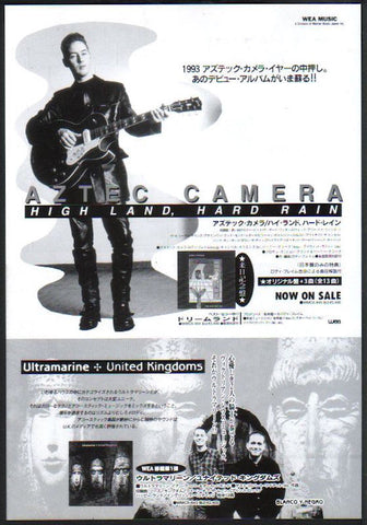 Aztec Camera 1993/11 High Land, Hard Rain Japan album promo ad