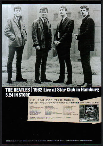 The Beatles 2000/06 1962 Live At The Star Club in Hamburg Japan album promo ad