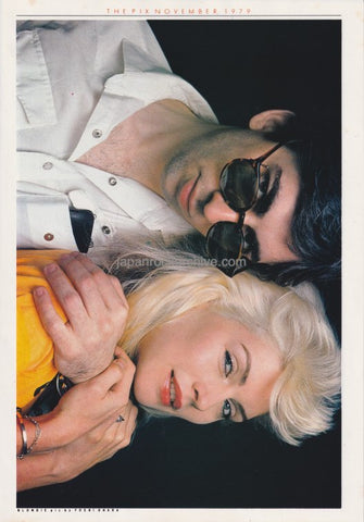 Blondie 1979/11 Japanese music press cutting clipping - photo pinup - Debbie and Chris
