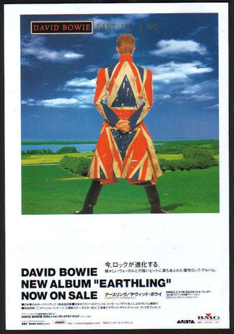 David Bowie 1997/03 Earthling Japan album promo ad