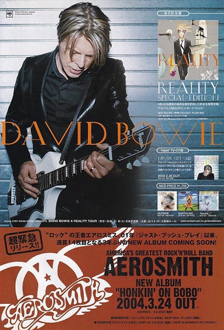 David Bowie 2004/04 Reality Special Edition Japan album promo ad